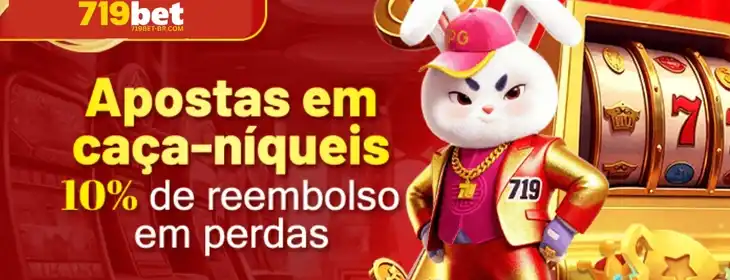 Banner de promoção de slots do 719BET.